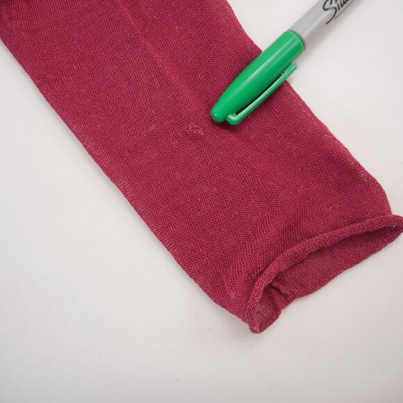 Eileen Fisher Women's size M Linen Blend Sheer Cardigan Raspberry Red - Picture 12 of 12